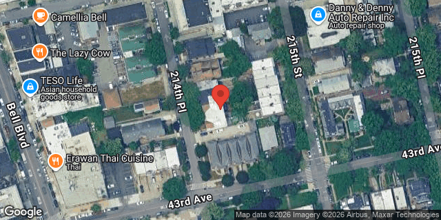 Aerial map of 4225A 214 PLACE, Queens