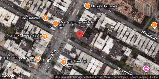Aerial map of 702 9 AVENUE, Manhattan