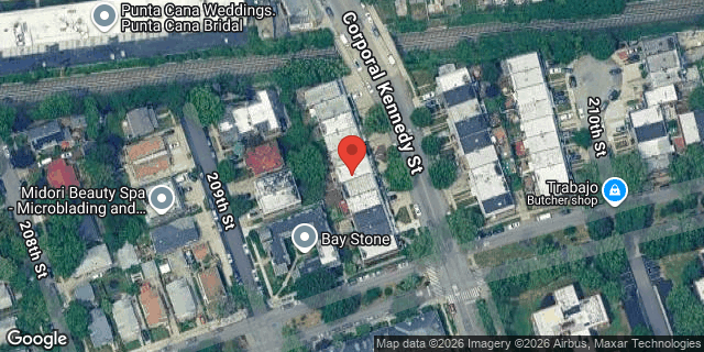 Aerial map of 41-32 CORPORAL KENNEDY ST, Queens