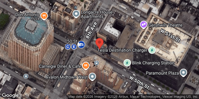 Aerial map of 830 8 AVENUE, Manhattan