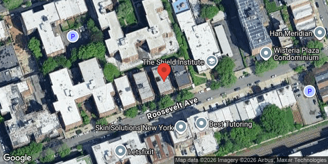 Aerial map of 144-47 ROOSEVELT AVENUE, Queens