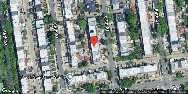 Aerial map of 25-42 87 STREET, Queens