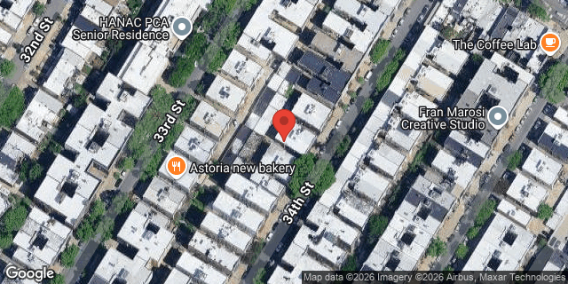 Aerial map of 31-40 34 STREET, Queens