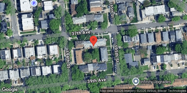 Aerial map of 194-10 37 AVENUE, Queens