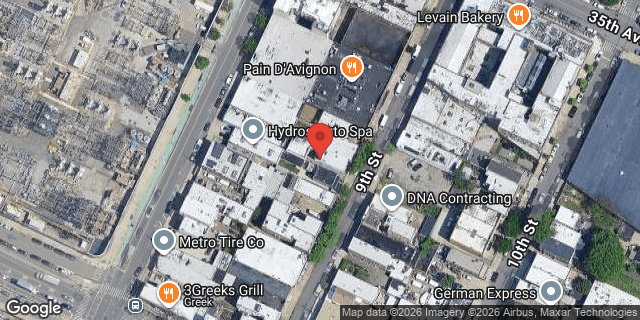 Aerial map of 35-34 9 STREET, Queens