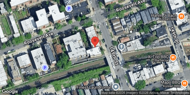 Aerial map of 40-10 149 STREET, Queens