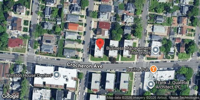 Aerial map of 35-69 168 STREET, Queens