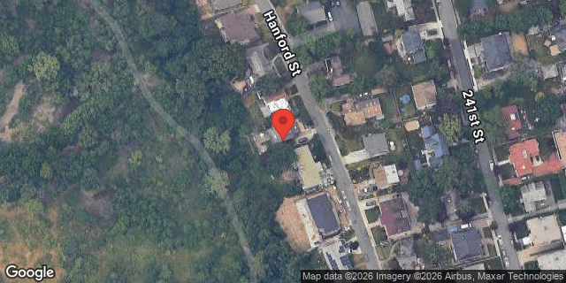 Aerial map of 46-58 HANFORD STREET, Queens