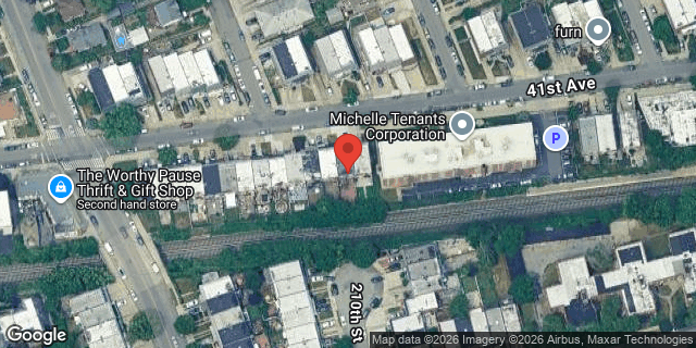 Aerial map of 210-08 41 AVENUE, Queens