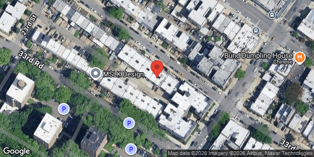 Aerial map of 23-40 33 AVENUE, Queens