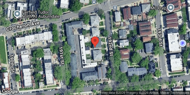 Aerial map of 36-20 192 STREET, Queens