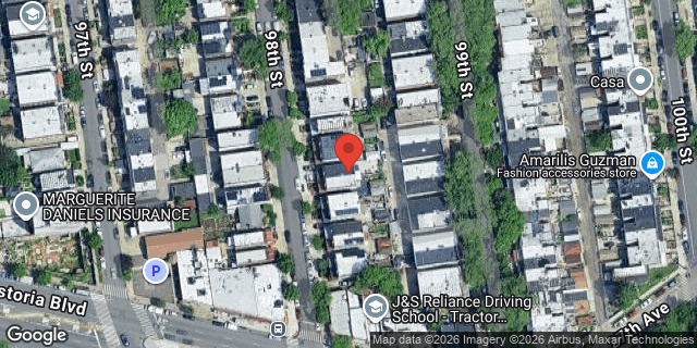 Aerial map of 25-55 98 STREET, Queens