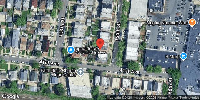 Aerial map of 40-24 155 STREET, Queens