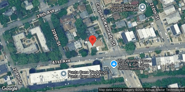 Aerial map of 209-11 41 AVENUE, Queens