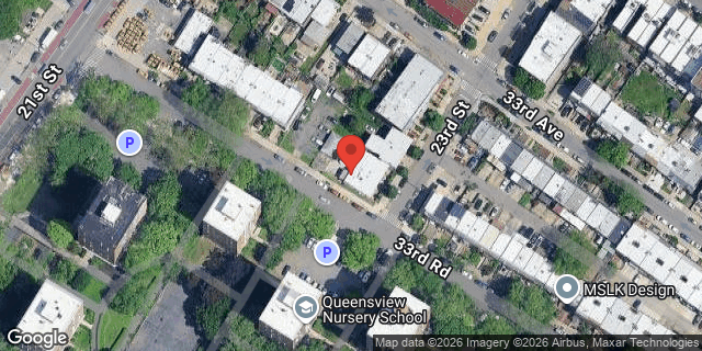 Aerial map of 33-20 23 STREET, Queens