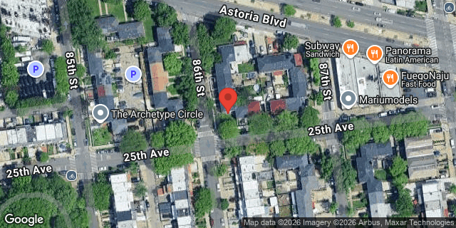 Aerial map of 24-59 86 STREET, Queens