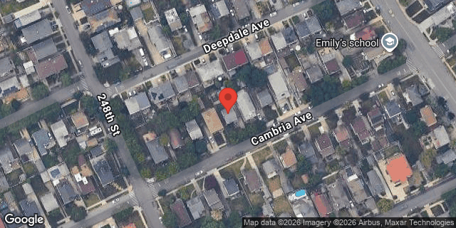 Aerial map of 248-21 CAMBRIA AVENUE, Queens