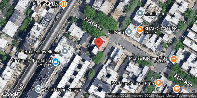 Aerial map of 31-04 32 STREET, Queens