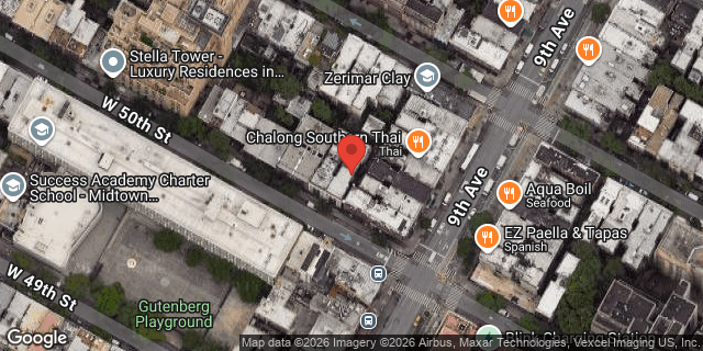 Aerial map of 405 WEST 50 STREET, Manhattan