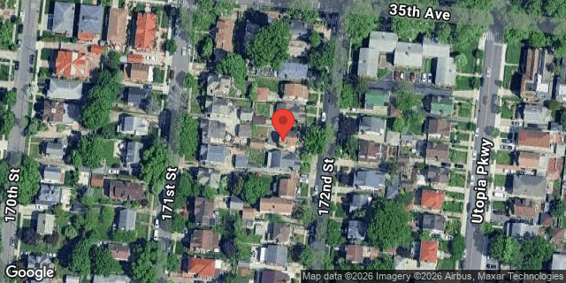 Aerial map of 35-18 172 STREET, Queens