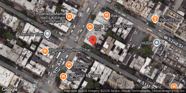 Aerial map of 762 9 AVENUE, Manhattan