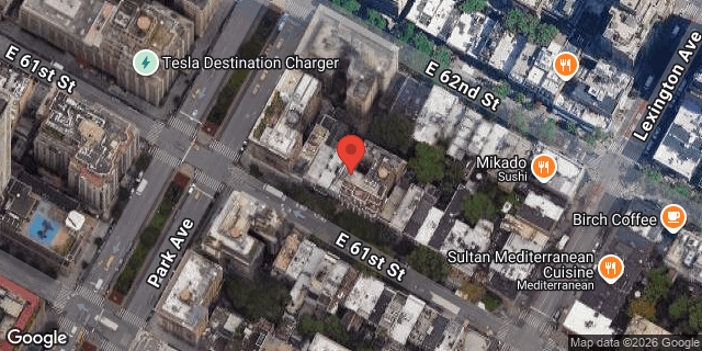 Aerial map of 113 EAST 61 STREET, Manhattan