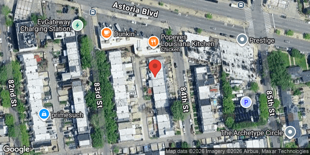Aerial map of 24-16 84 STREET, Queens