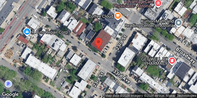 Aerial map of 32-20 23 STREET, Queens