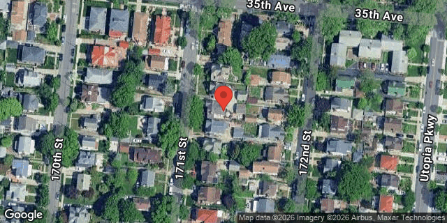 Aerial map of 35-19 171 STREET, Queens