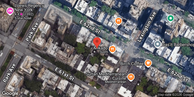 Aerial map of 130 EAST 62 STREET, Manhattan