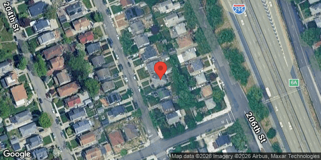 Aerial map of 36-35 205 STREET, Queens