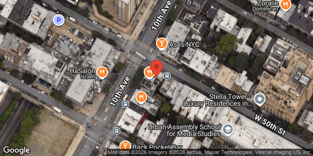 Aerial map of 732 10 AVENUE, Manhattan