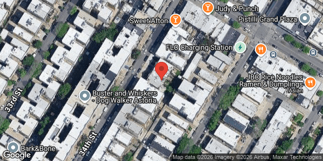 Aerial map of 30-23 34 STREET, Queens