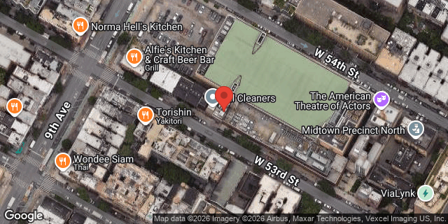 Aerial map of 345 WEST 53 STREET, Manhattan