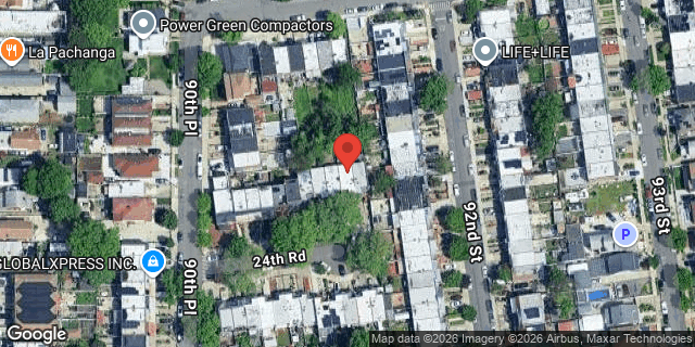 Aerial map of 90-23 24 ROAD, Queens