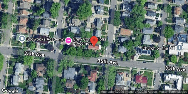 Aerial map of 33-88 166 STREET, Queens