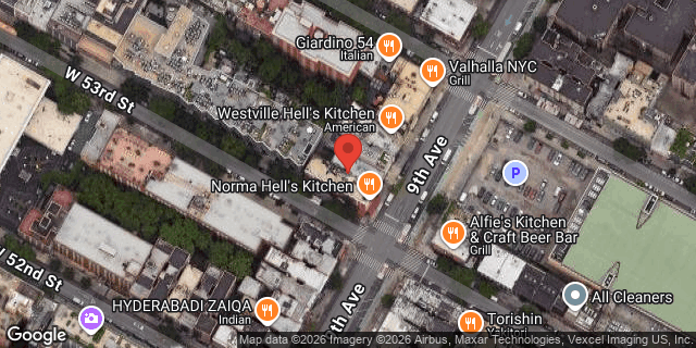 Aerial map of 803 9 AVENUE, Manhattan