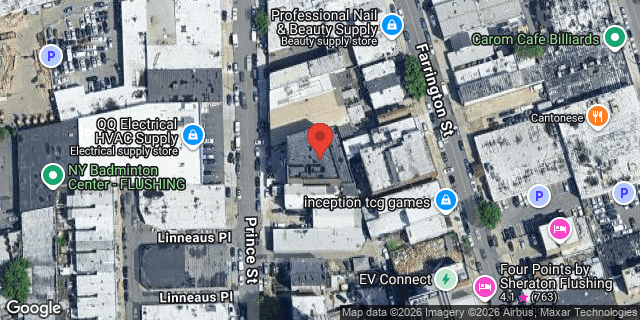 Aerial map of 33-29 PRINCE STREET, Queens