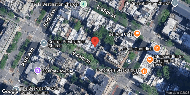 Aerial map of 125 EAST 64 STREET, Manhattan