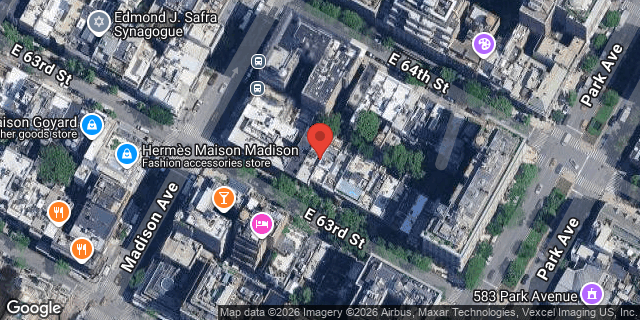 Aerial map of 29 EAST 63 STREET, Manhattan