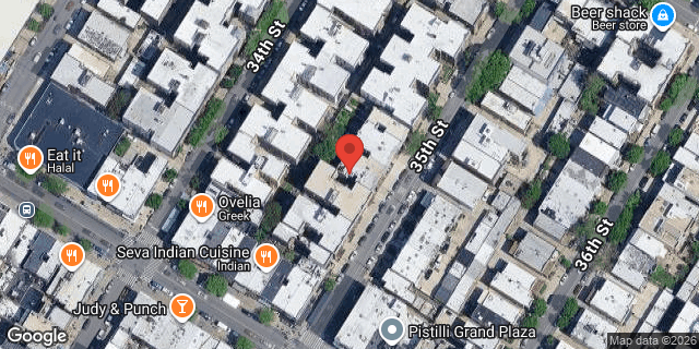 Aerial map of 28-40 35 STREET, Queens