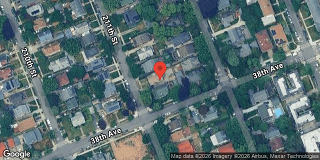 Aerial map of 36-45 211 STREET, Queens
