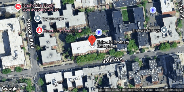 Aerial map of 144-27 35 AVENUE, Queens