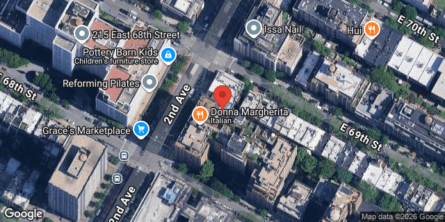 Aerial map of 1306 2 AVENUE, Manhattan