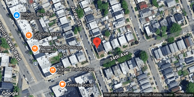 Aerial map of 199-27 34 AVENUE, Queens