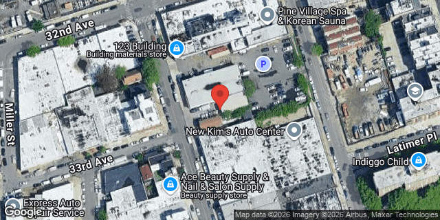 Aerial map of 32-21 FARRINGTON STREET, Queens