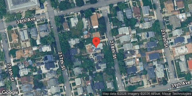 Aerial map of 38-18 218 STREET, Queens