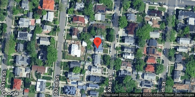 Aerial map of 33-24 163 STREET, Queens