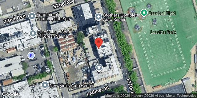 Aerial map of 32-26 137 STREET, Queens