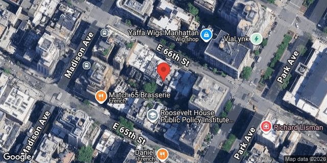 Aerial map of 56 EAST 66 STREET, Manhattan